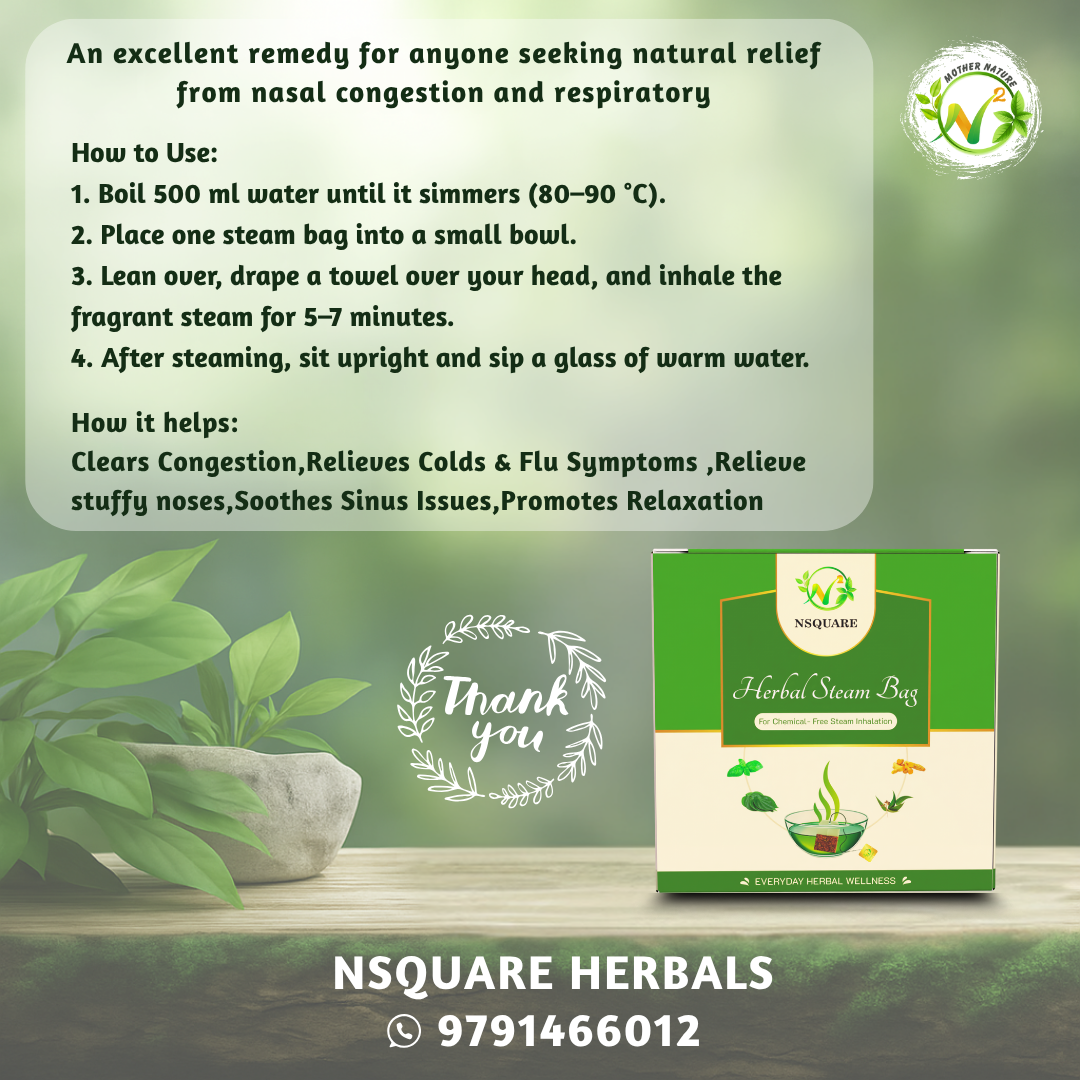 Herbal Steam Bag Combo - Monthly Pack