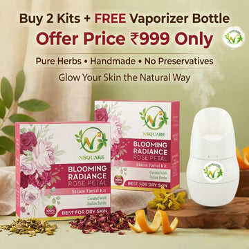 Blooming Radiance Rose Petal Herbal Steam Facial Kit Combo